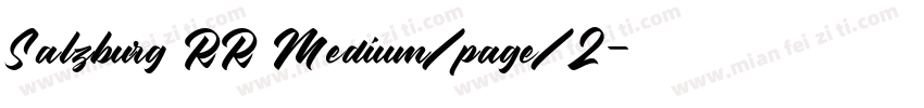 Salzburg RR Medium/page/2字体转换